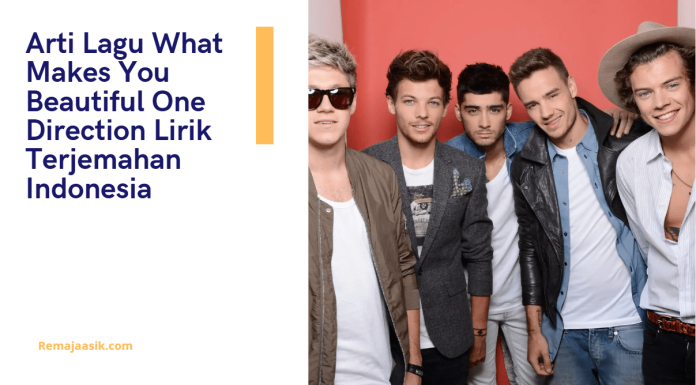 Arti Lagu What Makes You Beautiful One Direction Lirik Terjemahan Indonesia arti lagu what makes you beautiful