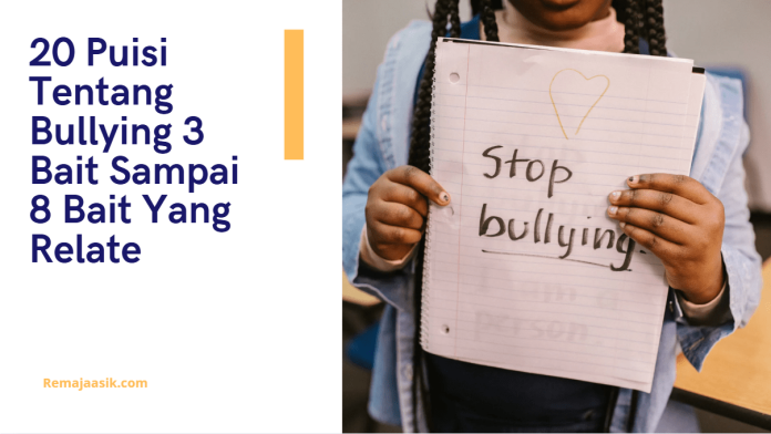 puisi tentang bullying 3 bait